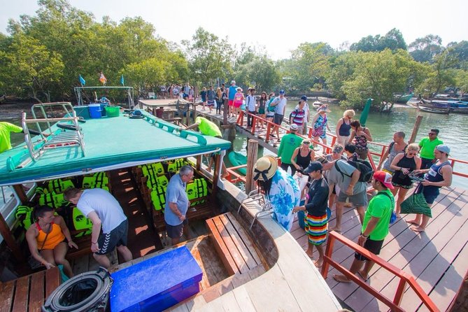 4 Island Tour by Traditional Big Longtail Boat from Krabi - Chicken Island brings the rock profile