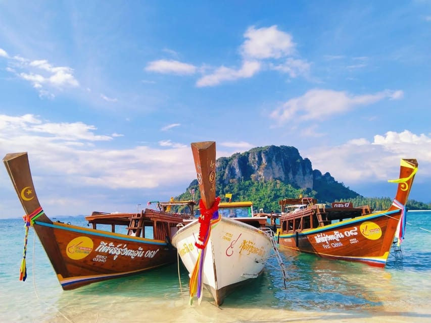 Ao Nang: 4 Islands Day Tour by Speedboat or Longtail Boat - Poda Island: lunch and the longest break