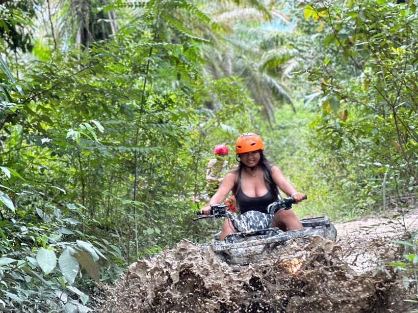 Ao Nang: Krabi kayaking and and ATV Extreme - A lagoon stop made for swimming and photos