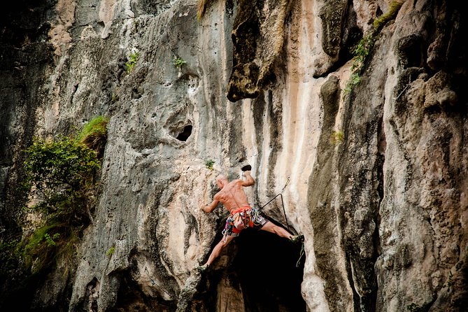 Beginner's Full Day Rock Climbing and Caving Tours at Railay Beach in Krabi - Lunch is the one detail to confirm