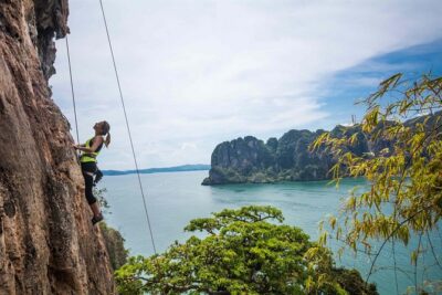 Beginner’s Full Day Rock Climbing and Caving Tours at Railay Beach in Krabi