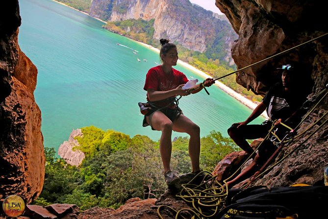 Beginner's Full Day Rock Climbing and Caving Tours at Railay Beach in Krabi - An afternoon trek, cave visit, and abseil