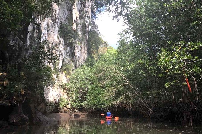 Deep Mangrove and Canyon Kayak Tour in Krabi - The first crossing and the limestone cliffs