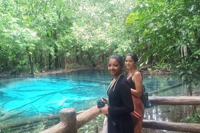Discover Krabi - Emerald Pool, Hot Springs & Tiger Cave Temple - Emerald Pool: forest walk before the swim
