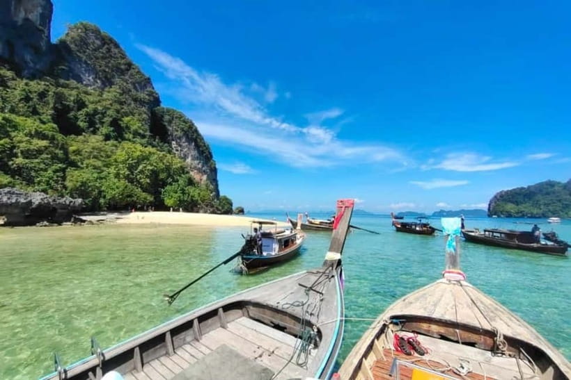 From Ao Nang Hong Island Longtail Cruise with Sunset Dinner - The ride from Krabi to Noparat Thara pier