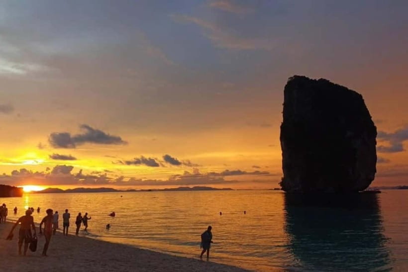From Ao Nang Hong Island Longtail Cruise with Sunset Dinner - Koh Raeng and the plankton after dark