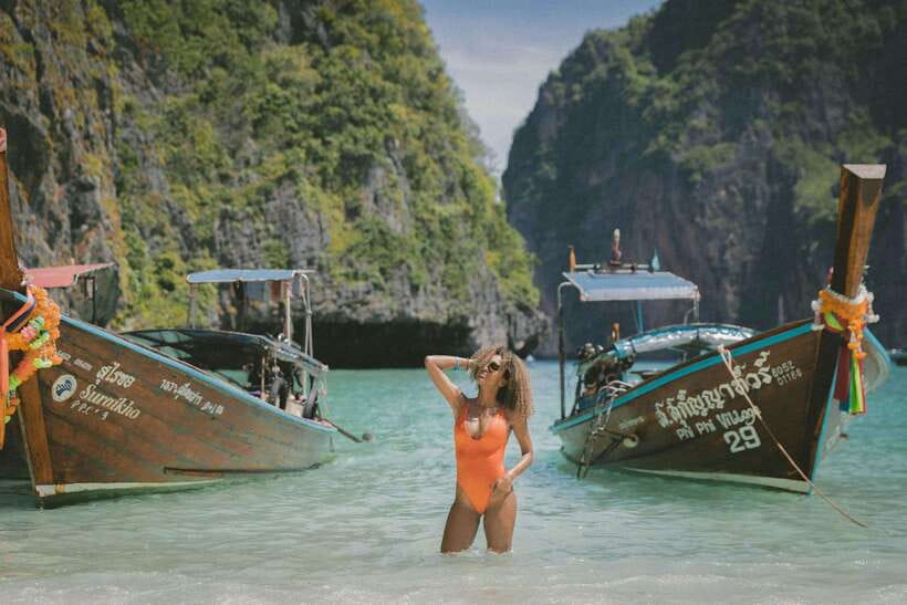 From Phi Phi: Full Day by Longtail Boat with Sunset - A full island day, starting from Tonsai Bay