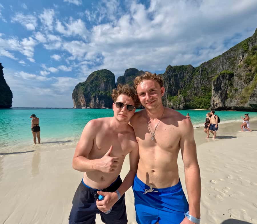 From Phi Phi Island: Maya Bay Sunset & Plankton by Speedboat - Photographing Viking Cave and walking Maya Bay