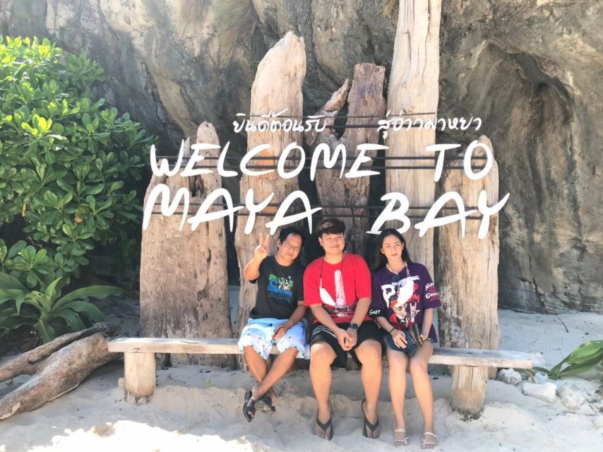 From Phi Phi: Sunrise Maya Bay, Pileh Lagoon Speedboat Tour - Viking Cave is a short look at the cliffside