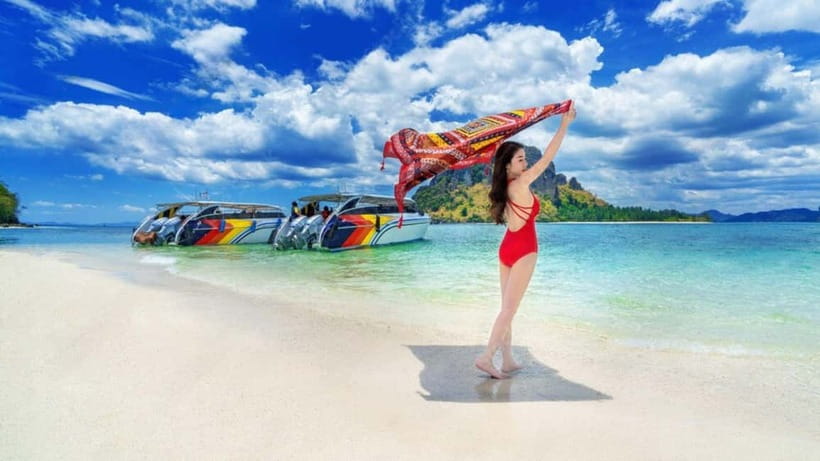 Krabi: 4 Islands and Caves Boat Tour with Lunch - Thale Waek, a sandbar on the tide’s schedule