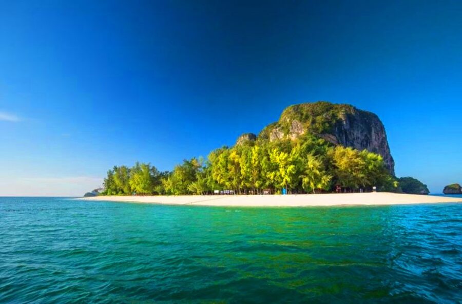 Krabi: 4 Islands Sunset Longtail Boat Tour with BBQ Dinner - Starting from shore and setting out by boat