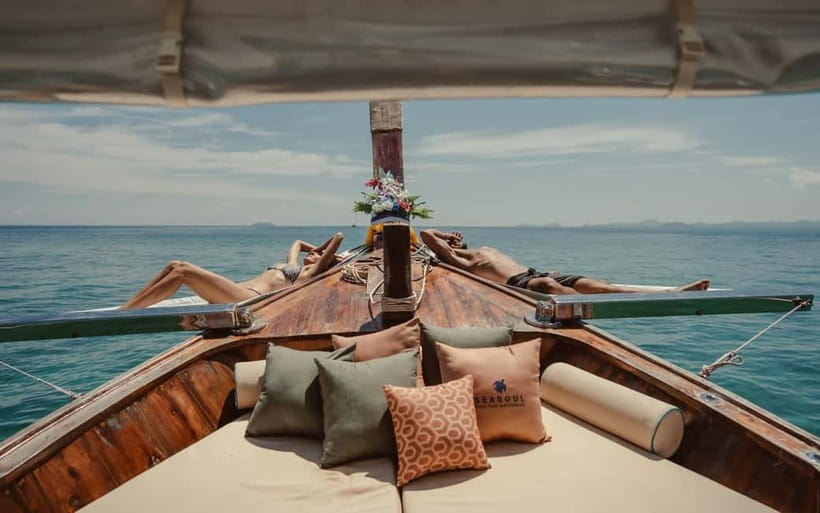 Krabi: 7 Island Tour by Luxury Longtail Boat with Snorkeling - One snorkeling stop, with conditions to consider