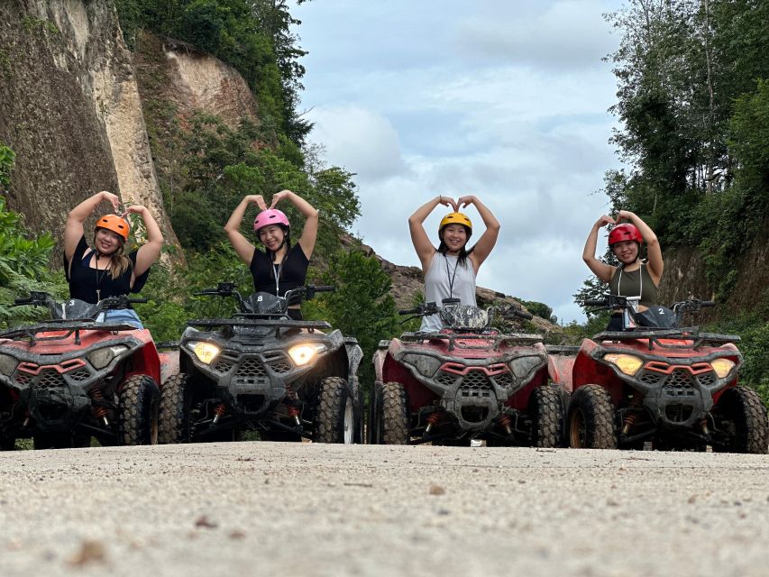 Krabi ATV adventure drive 30mins - The tree-lined trail and photo stops