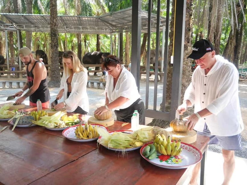 Krabi: Elephant Feeding Program with Food Preparation - Thirty minutes, with a little room for context