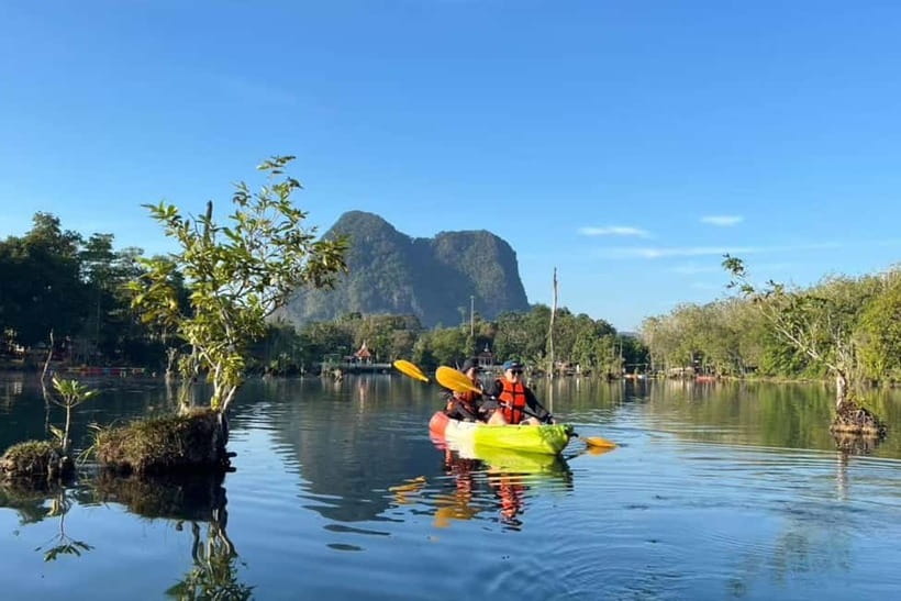 Krabi: Emerald Pool, Hot Springs, and Kayaking Tour - Hot Spring Waterfall: a warm pause in the forest