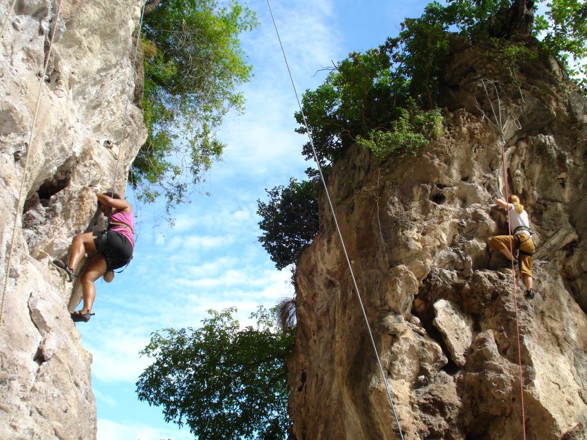 Krabi: Half-Day Rock Climbing at Railay Beach - Railay and Phra Nang from the rock face