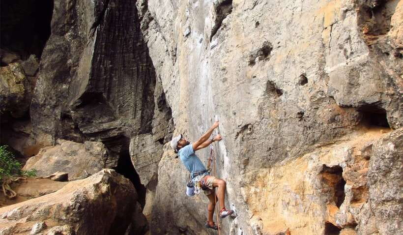 Krabi: Half-Day Rock Climbing Introduction at Railay Beach - From Krabi to Railay by songtaew and boat