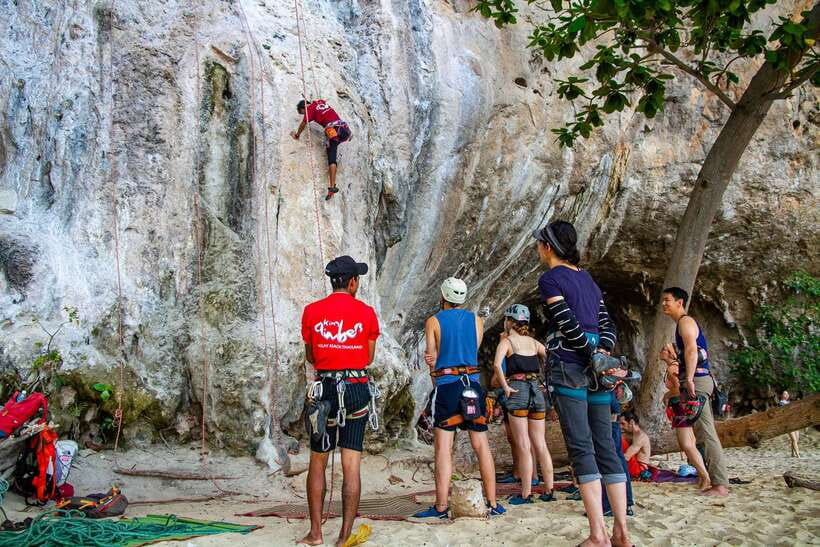 Krabi: Half-Day Rock Climbing Introduction at Railay Beach - Several routes, not a long classroom lesson