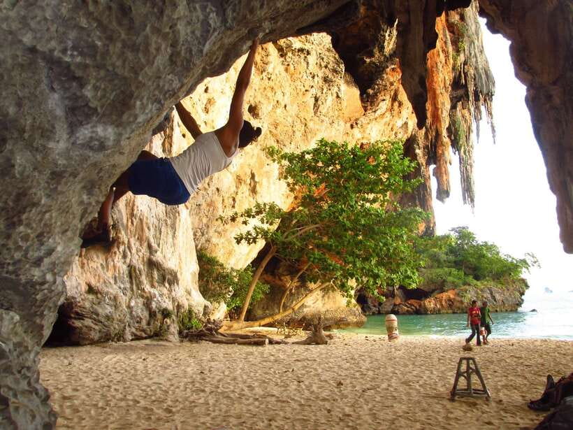 Krabi: Half-Day Rock Climbing Introduction at Railay Beach - Railay’s cliffs, with a little less postcard view than expected