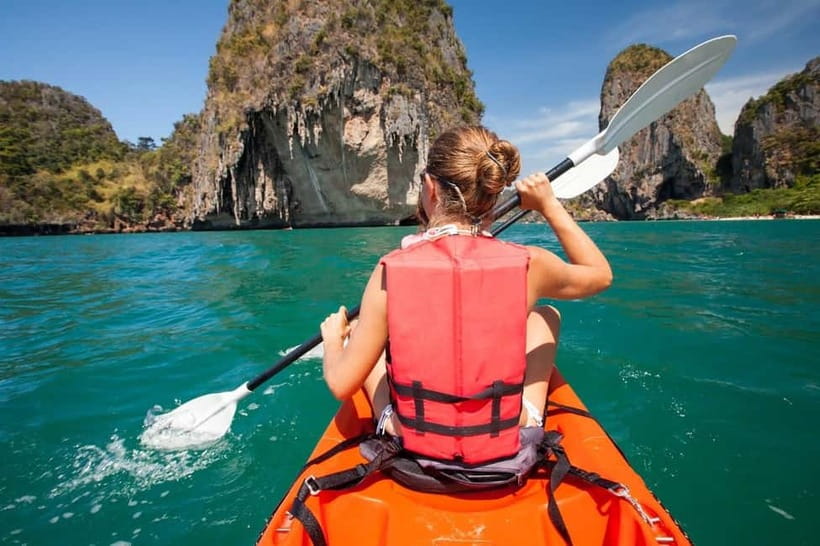 Krabi: Hong Island Longtail Boat & Kayak Tour w Buffet Lunch - Kayaking gives Hong Lagoon its special appeal