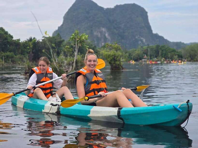 Krabi: Klong Root (Crystal lake) Kayaking tour - Swimming, refreshments, and the pineapple stop