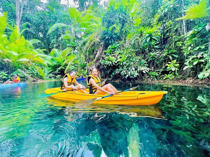 Krabi: Klong Root (Crystal lake) Kayaking tour - From hotel pickup to the canal