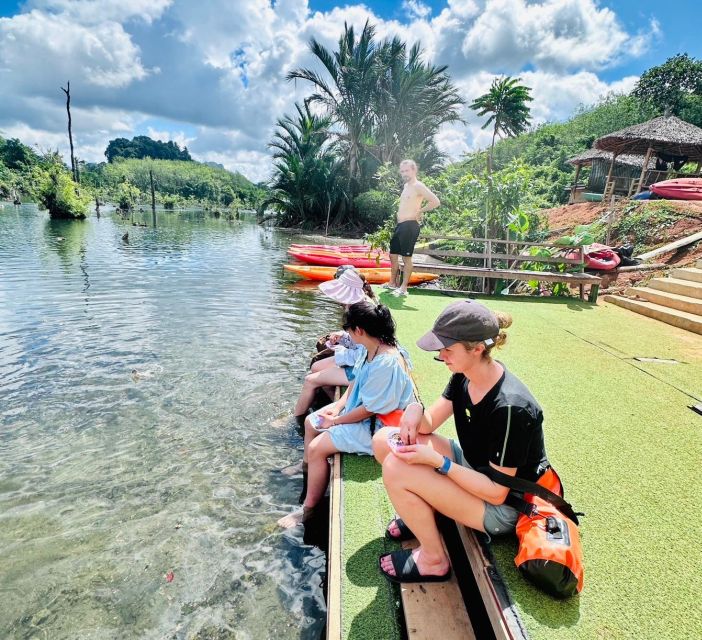 Krabi: Klong Root Kayaking Viewpoint,Fish Feeding and more - Swimming, fish feeding, and fruit at the pier