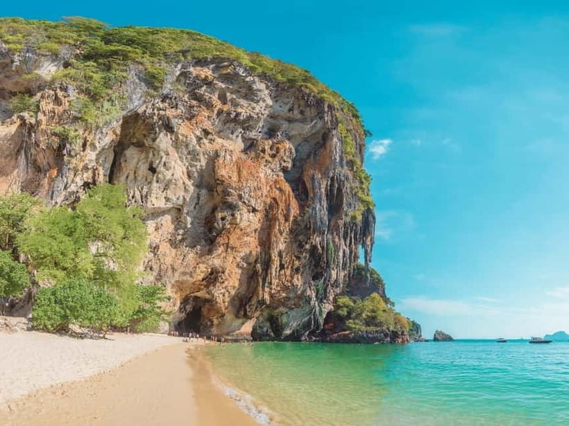 Krabi: Railay Phra Nang & Diamond Cave Sunset Plankton Tour - Walking to Phra Nang Cave