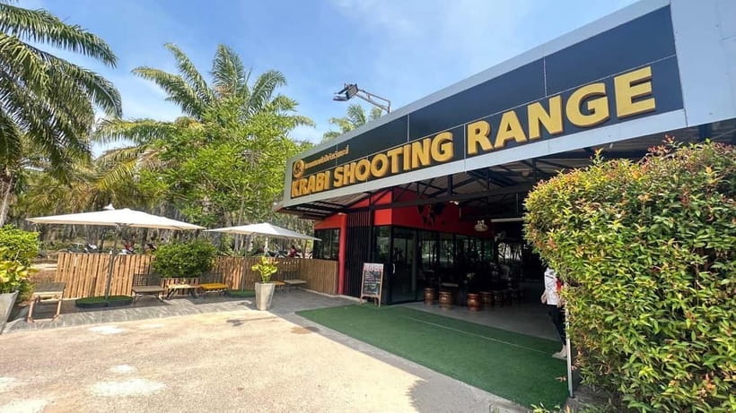 Krabi shooting range(.22 LRM4, .10 bullet) - What the Krabi shooting session is like