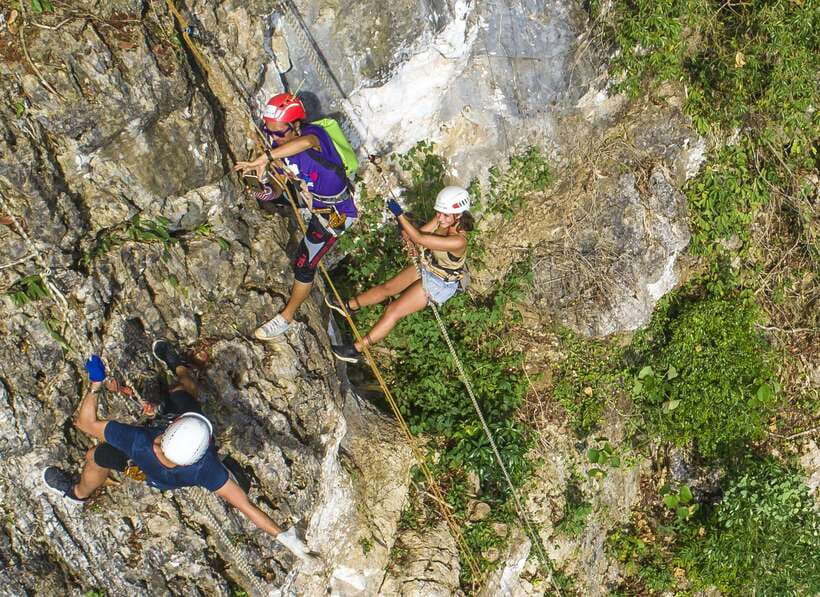 Krabi: Ziplining with Abseiling and Rock Climbing Options - Zone B: tree ladders and a longer ride