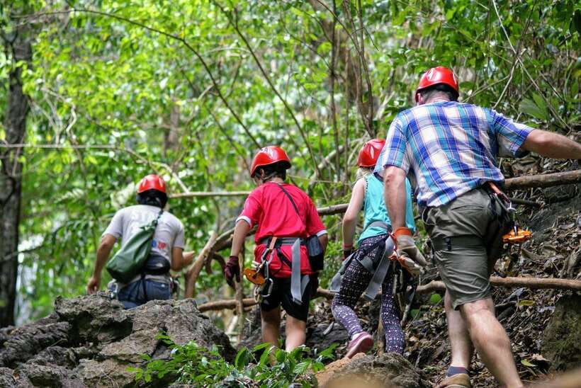 Krabi: Ziplining with Abseiling and Rock Climbing Options - Zone A: a first flight through the canopy