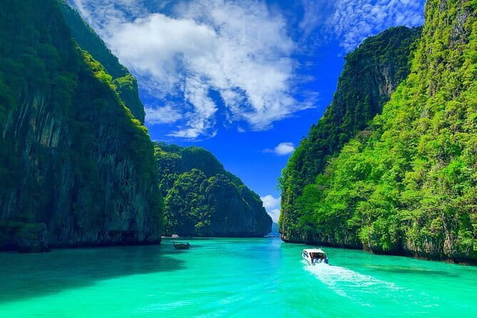 Phi Phi, Maya and Bamboo Islands Day Tour by Speedboat in Krabi - Viking Cave and the bays: scenery from the water