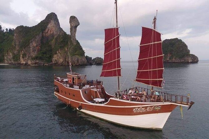 Sunset Dinner Cruise with night Swimming by Luxury Junk Boat - Poda Island: time to swim, snorkel or stroll